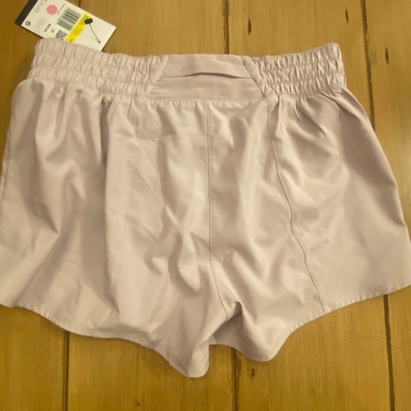Nike women small running athletic shorts very light pink mauve dri fit NEW - Picture 7 of 9